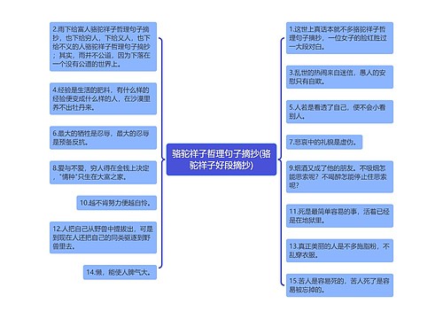 骆驼祥子哲理句子摘抄(骆驼祥子好段摘抄)