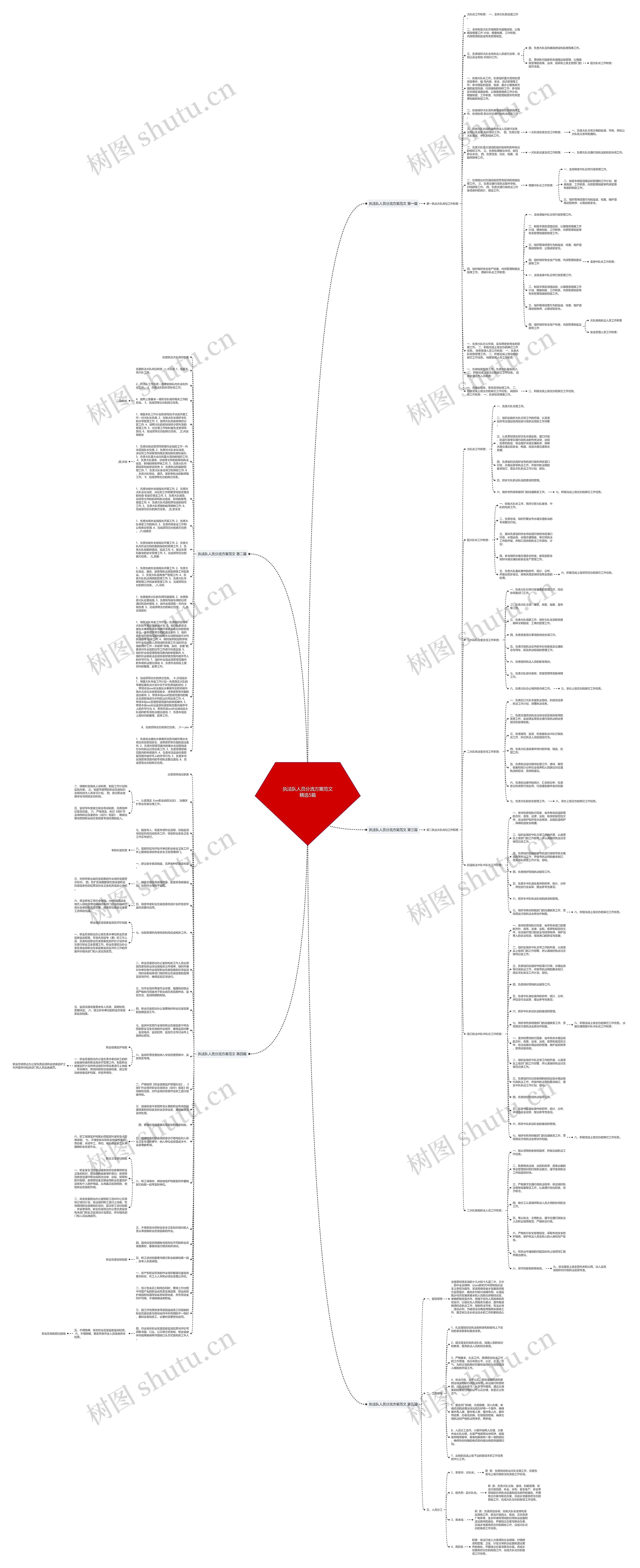 执法队人员分流方案范文精选5篇思维导图