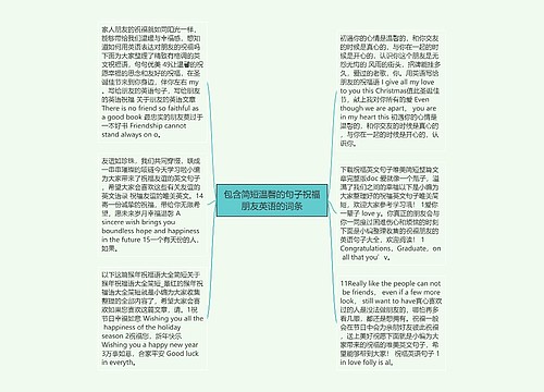 包含简短温馨的句子祝福朋友英语的词条