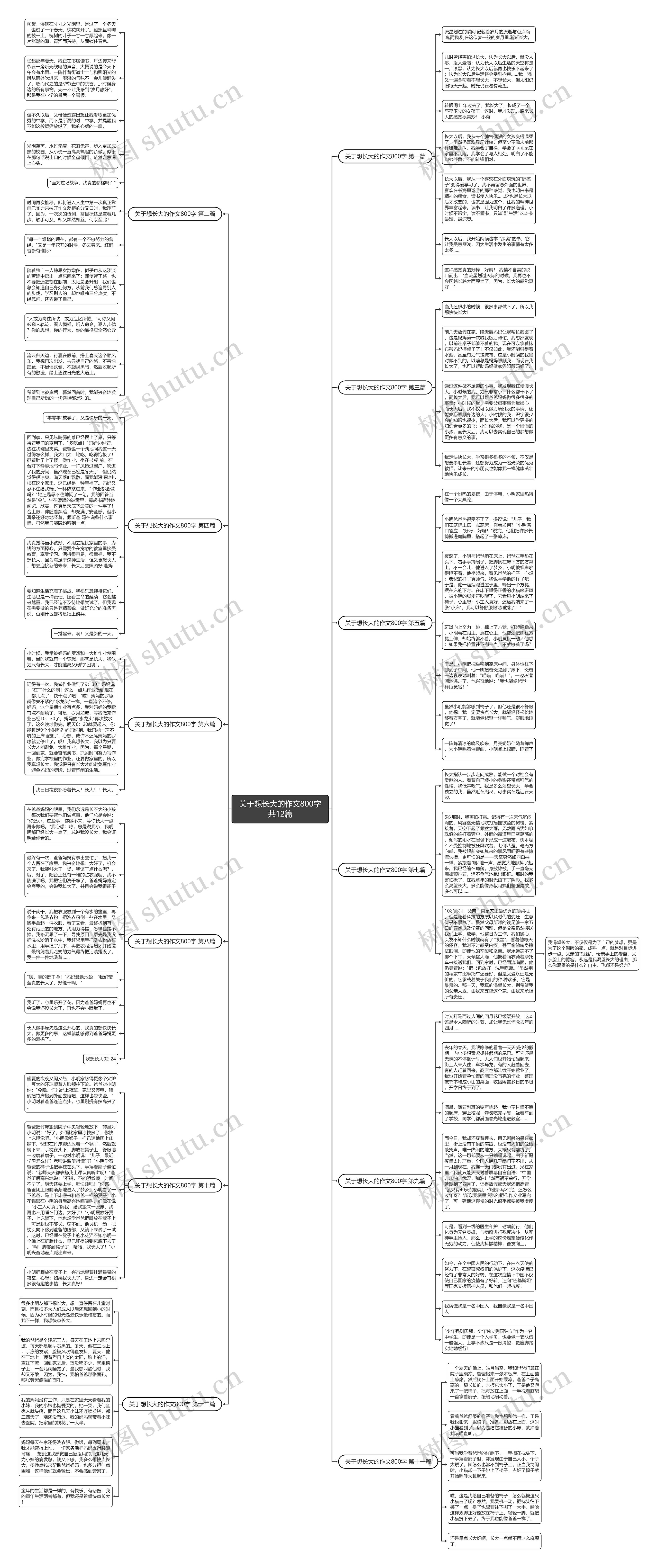 关于想长大的作文800字共12篇