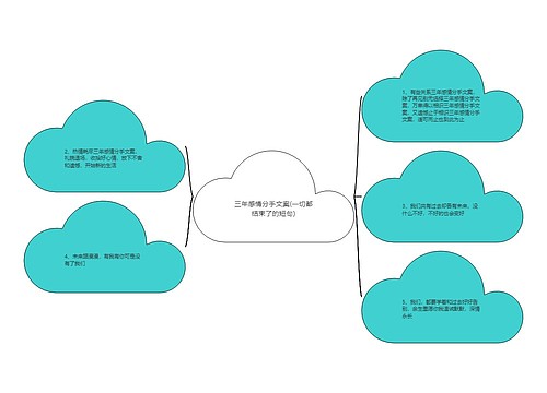 三年感情分手文案(一切都结束了的短句)