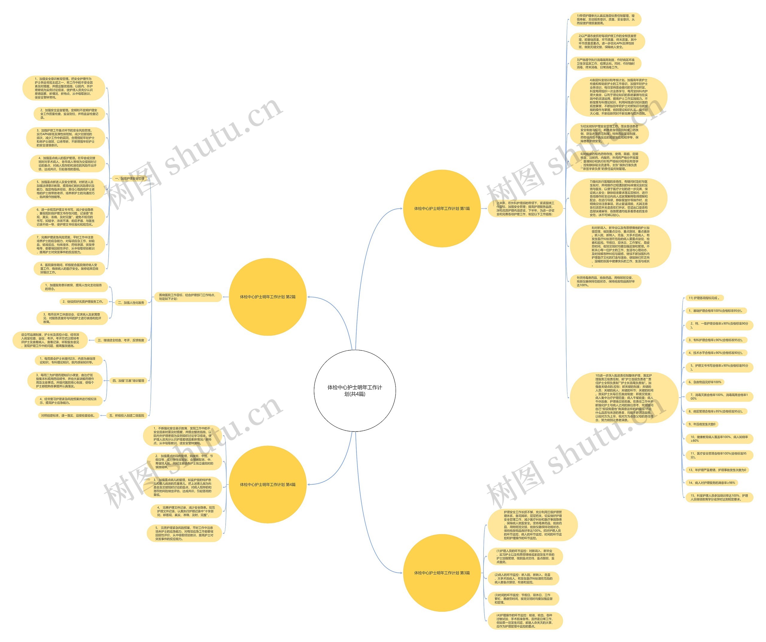 体检中心护士明年工作计划(共4篇)思维导图