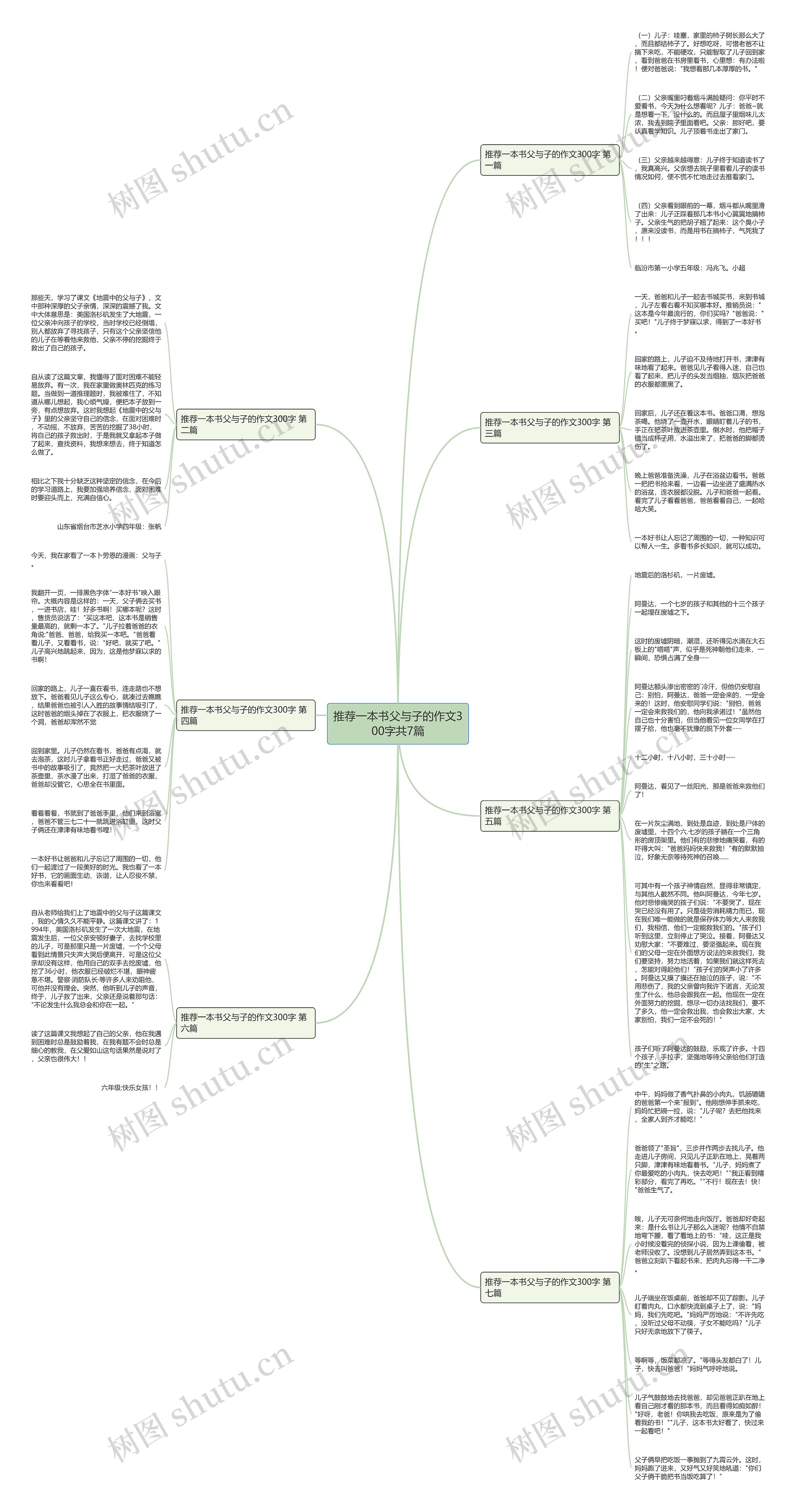 推荐一本书父与子的作文300字共7篇思维导图