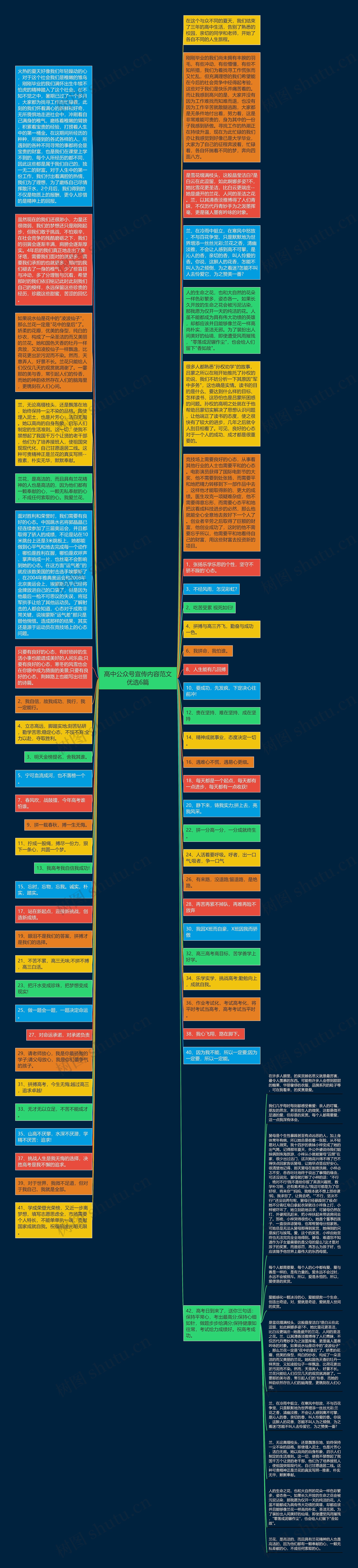 高中公众号宣传内容范文优选6篇思维导图
