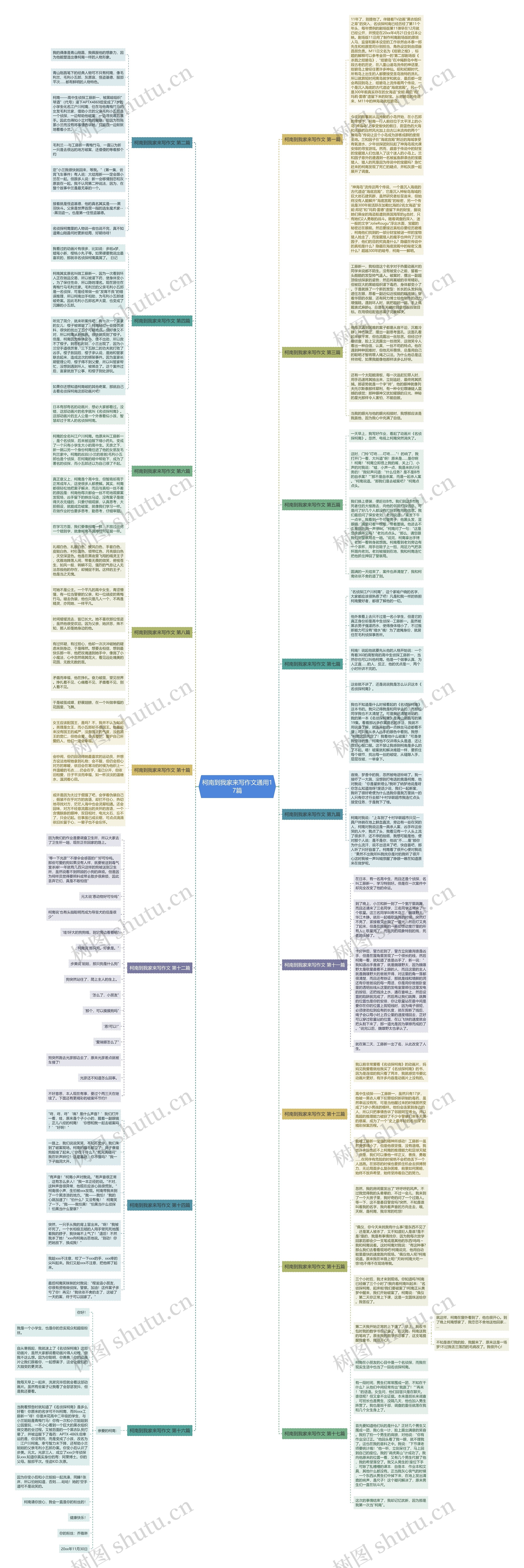 柯南到我家来写作文通用17篇 柯南到我家来写作文通用17篇