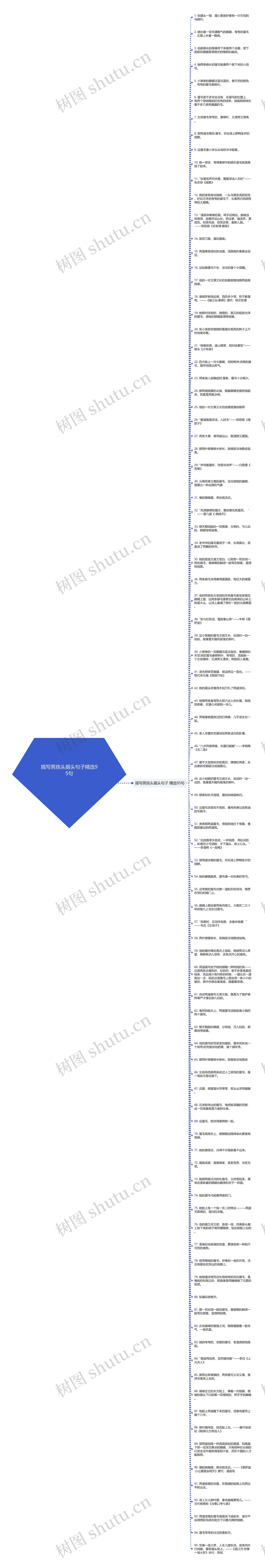 描写男孩头眉头句子精选95句思维导图