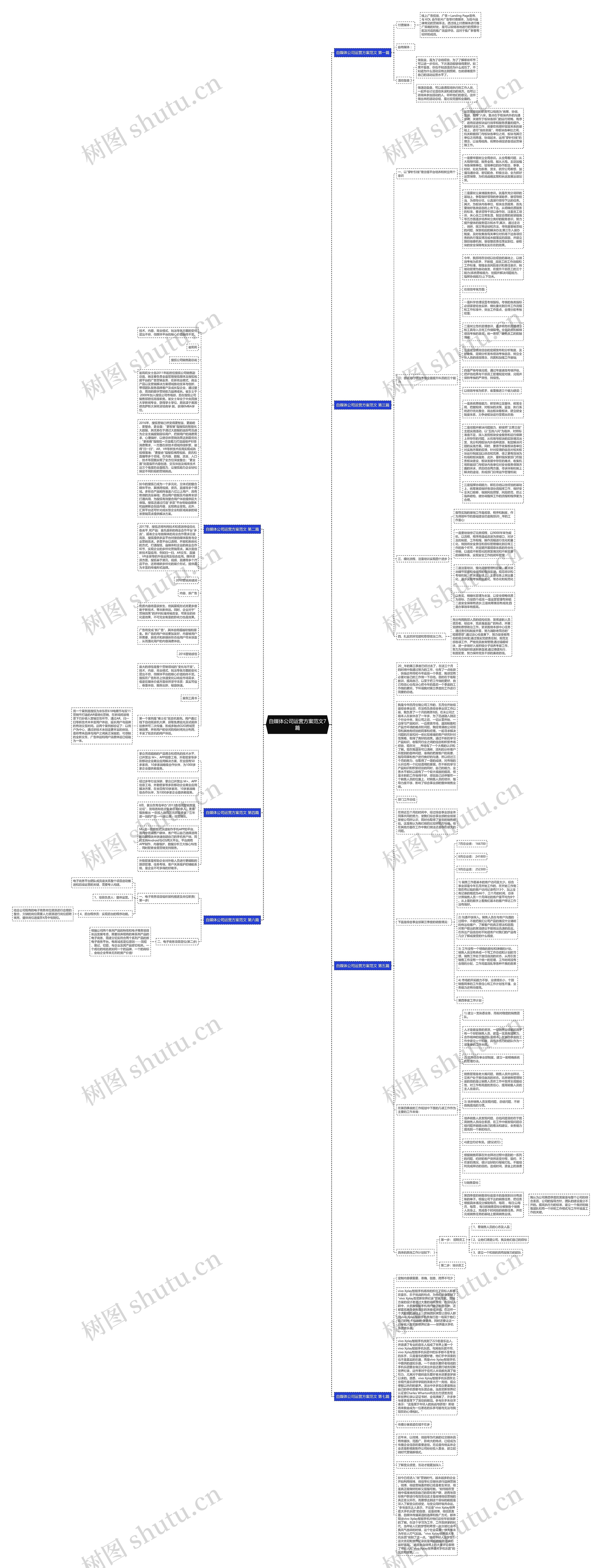 自媒体公司运营方案范文7篇思维导图