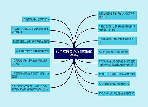 20个友情句子(珍惜友谊的句子)