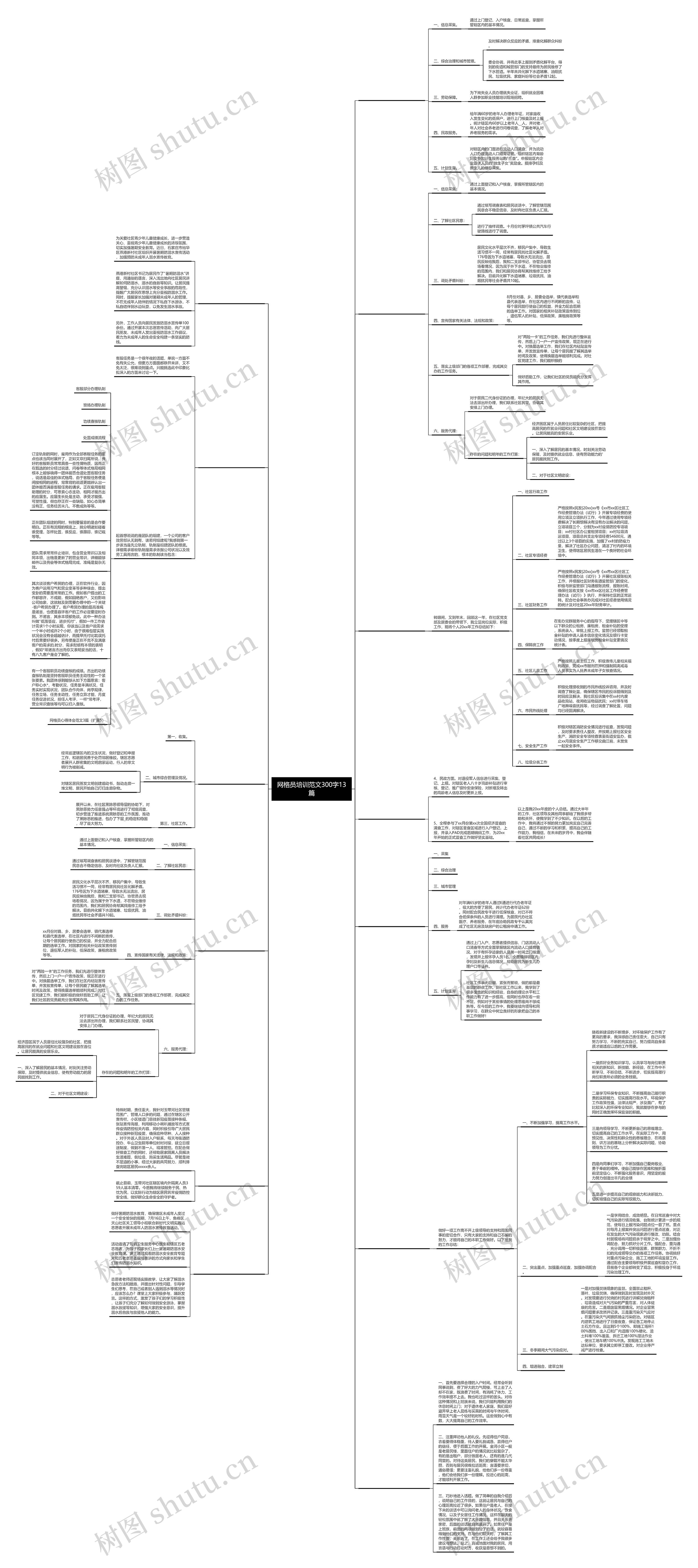 网格员培训范文300字13篇思维导图