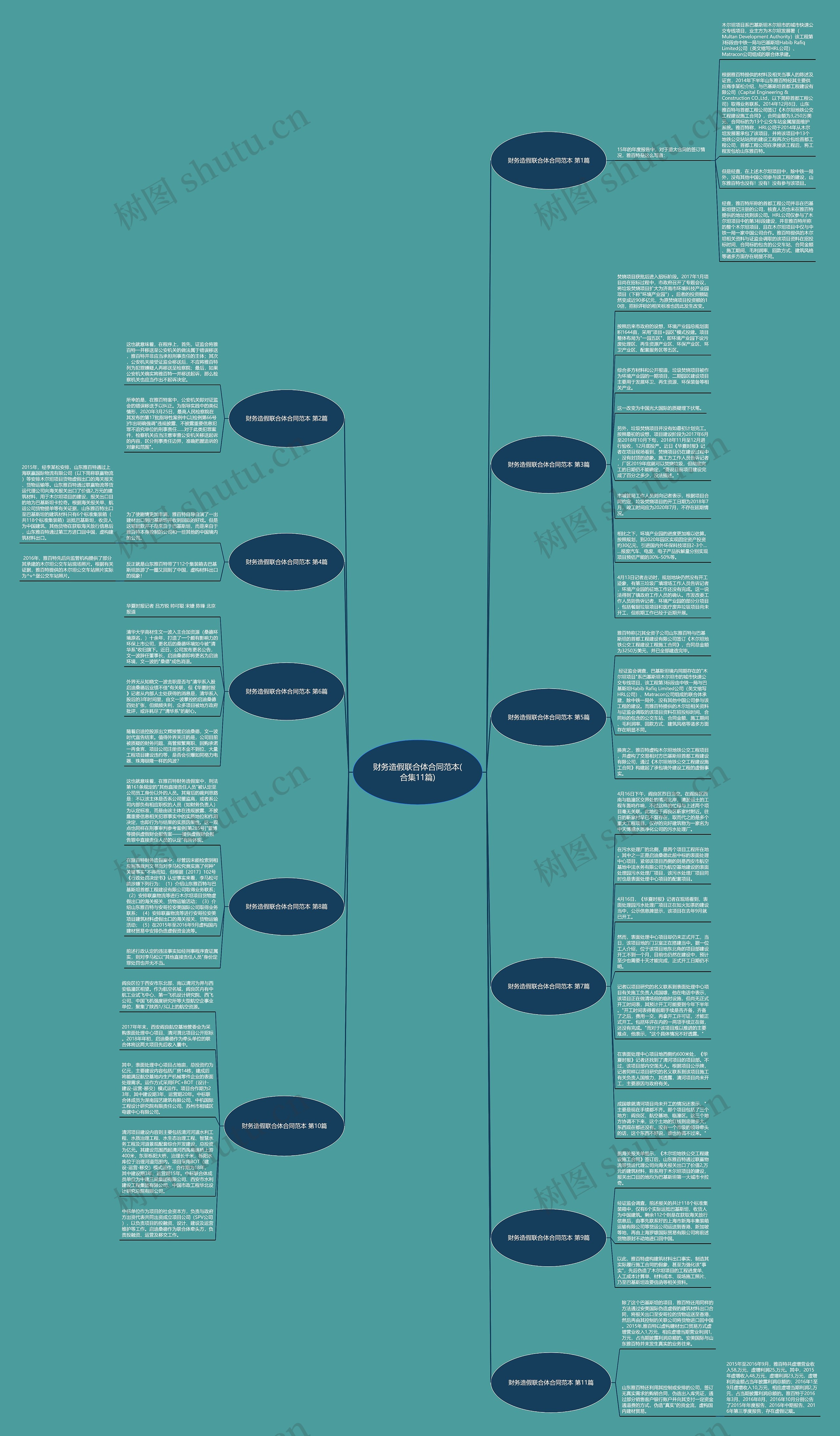 财务造假联合体合同范本(合集11篇)思维导图