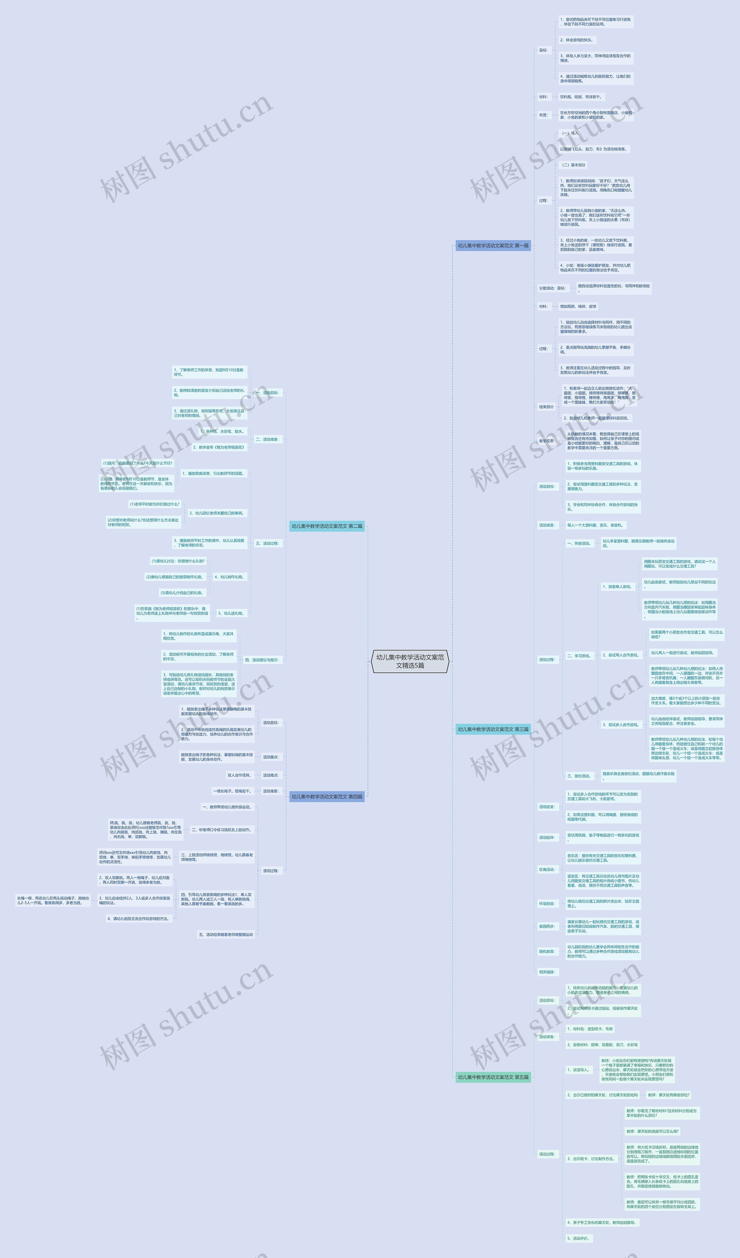 幼儿集中教学活动文案范文精选5篇