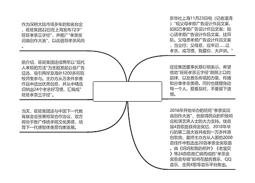 孝顺广告设计作品文案(以孝当先做广告语)