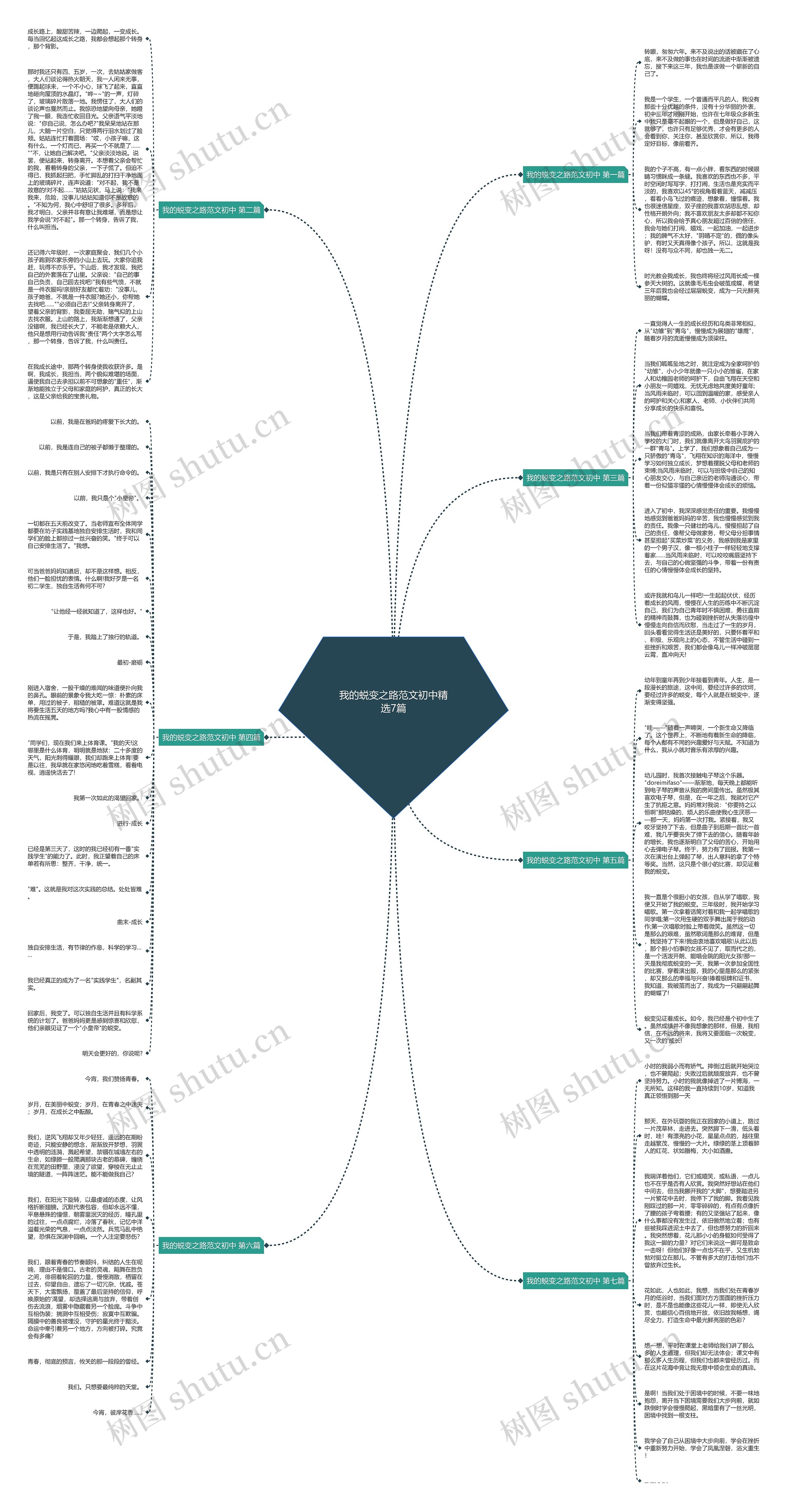我的蜕变之路范文初中精选7篇思维导图