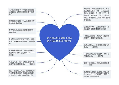 名人励志句子摘抄【励志名人名句优美句子摘抄】