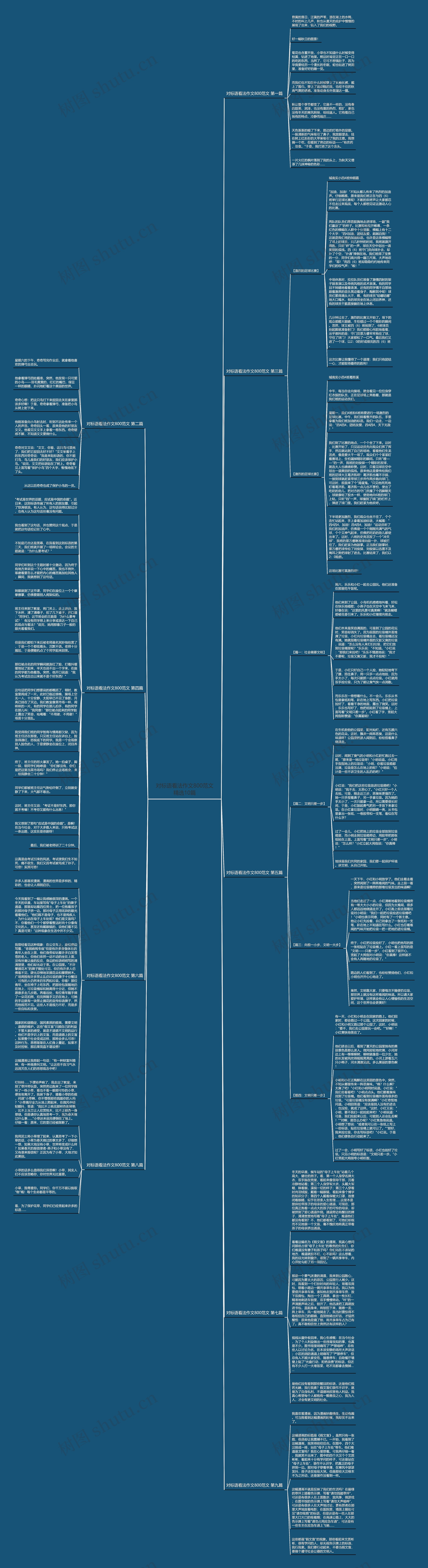 对标语看法作文800范文精选10篇思维导图