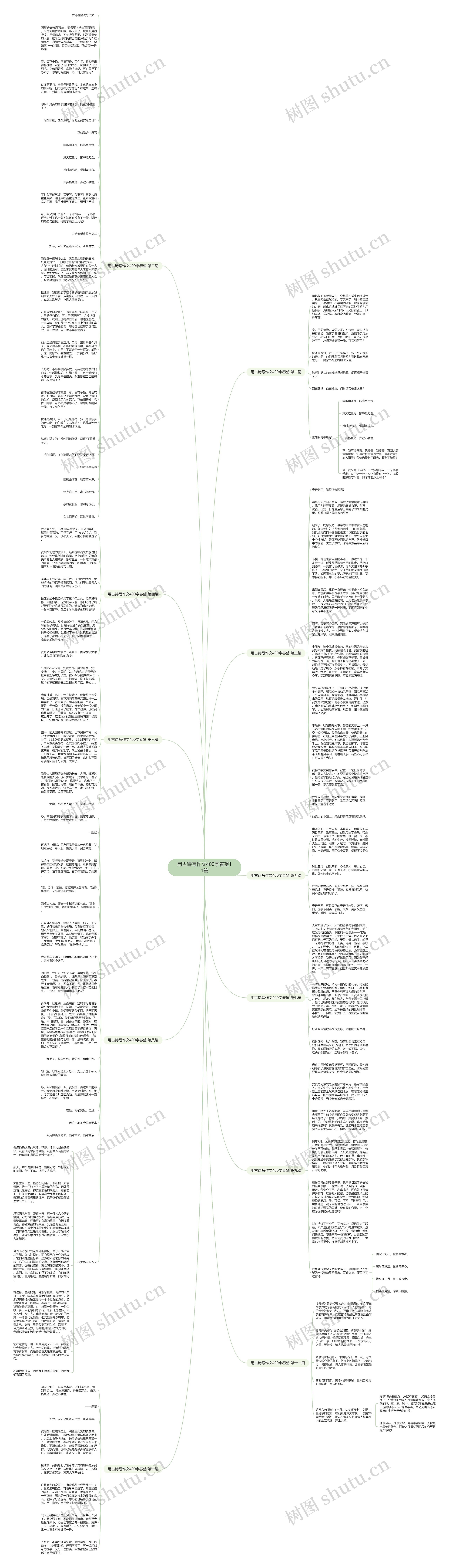 用古诗写作文400字春望11篇思维导图