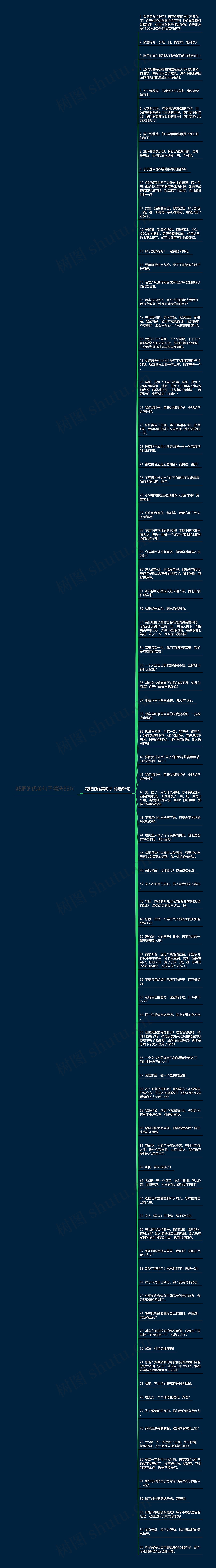减肥的优美句子精选85句