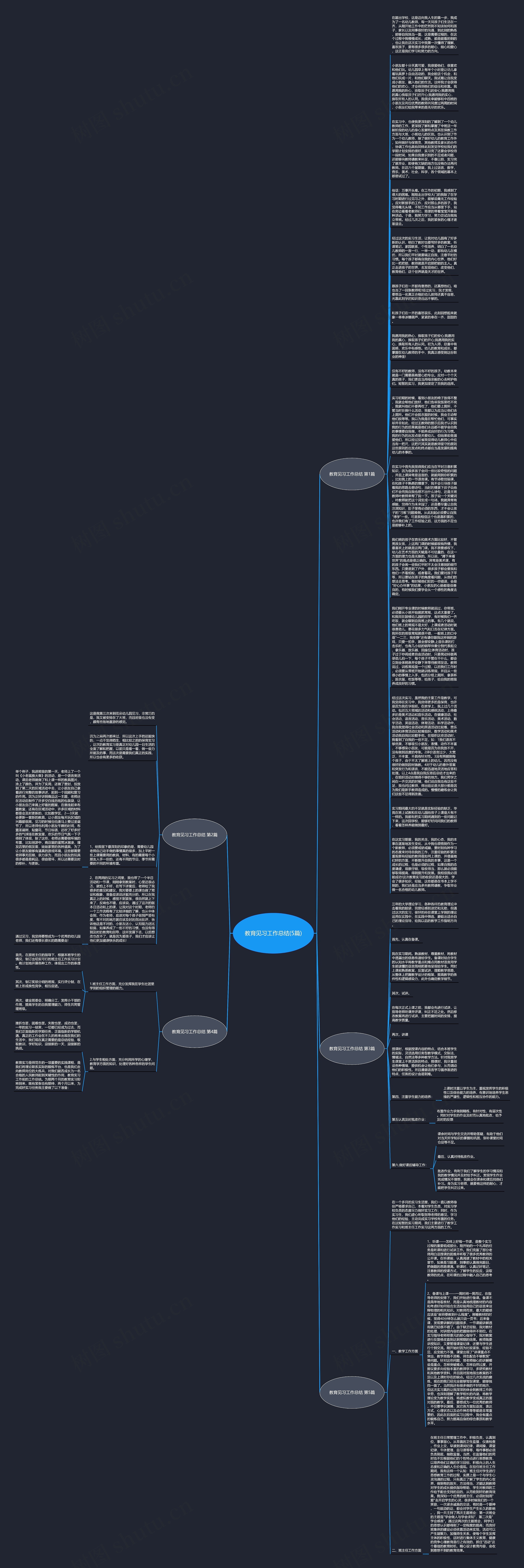 教育见习工作总结(5篇)思维导图