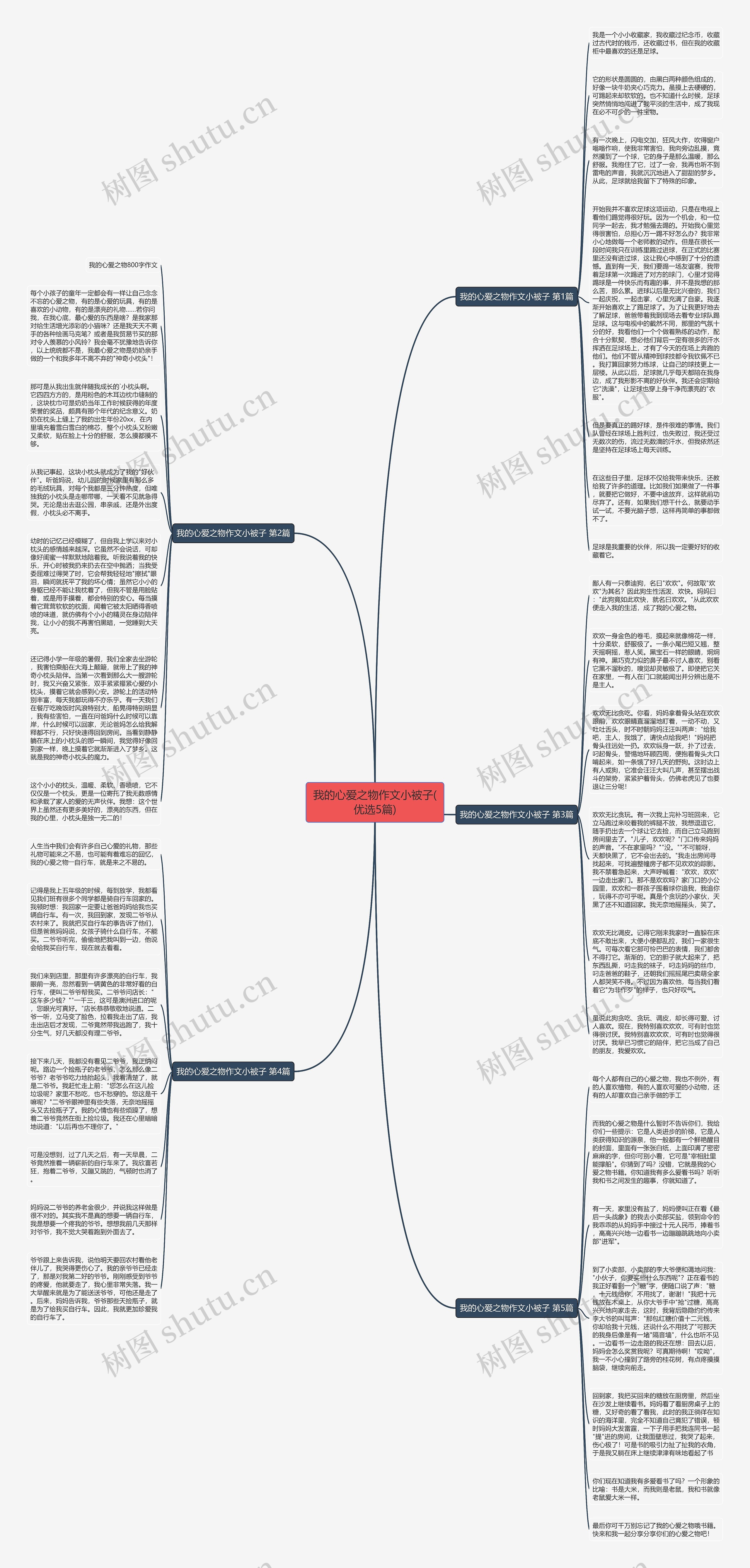 我的心爱之物作文小被子(优选5篇)思维导图