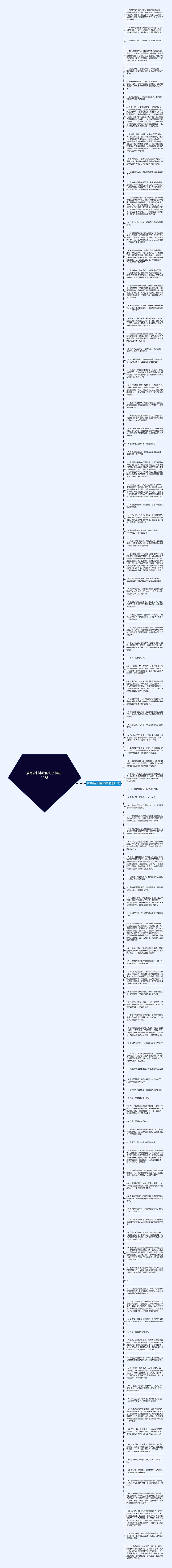 描写农村木屋的句子精选111句思维导图高清图 描写农村木屋的句子精选111句思维导图
