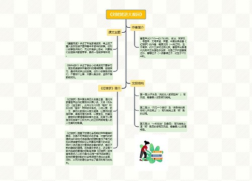 《刘姥姥进大观园》思维导图