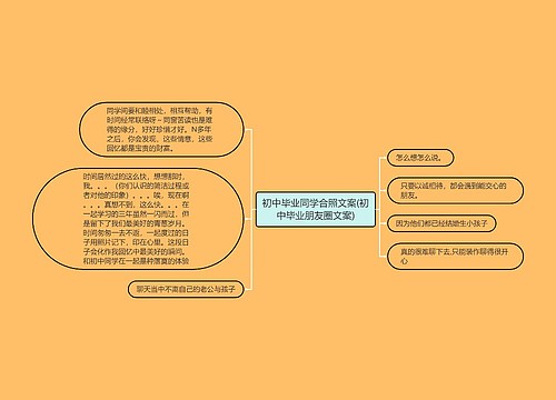 初中毕业同学合照文案(初中毕业朋友圈文案)