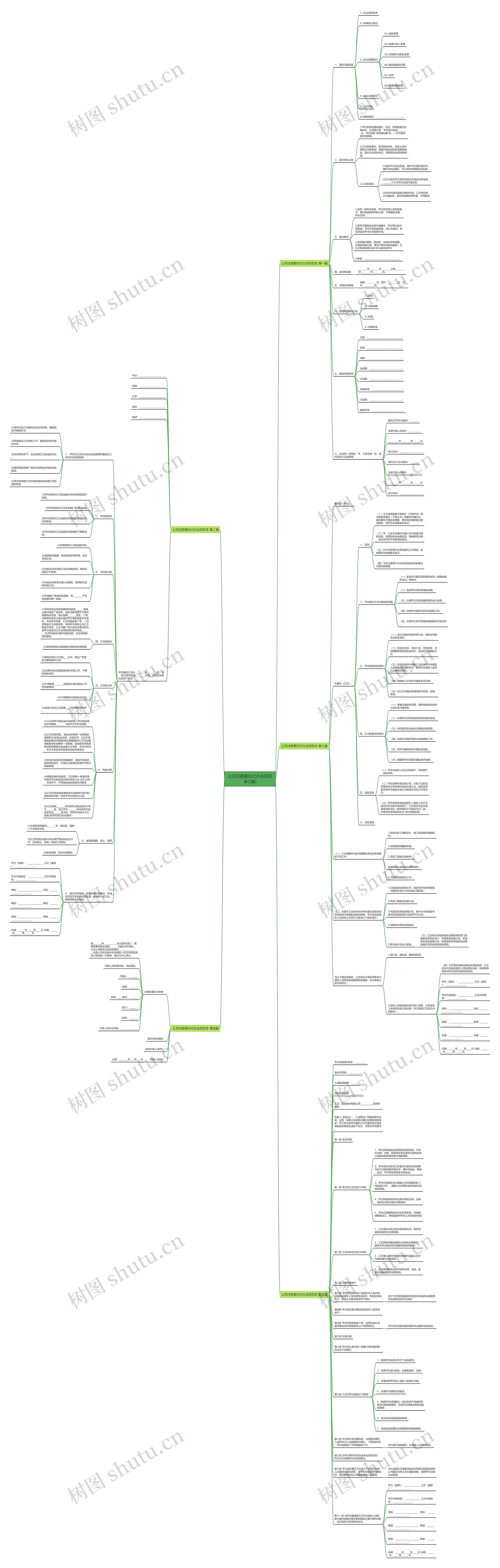 公司注册委托代办合同范本(5篇)