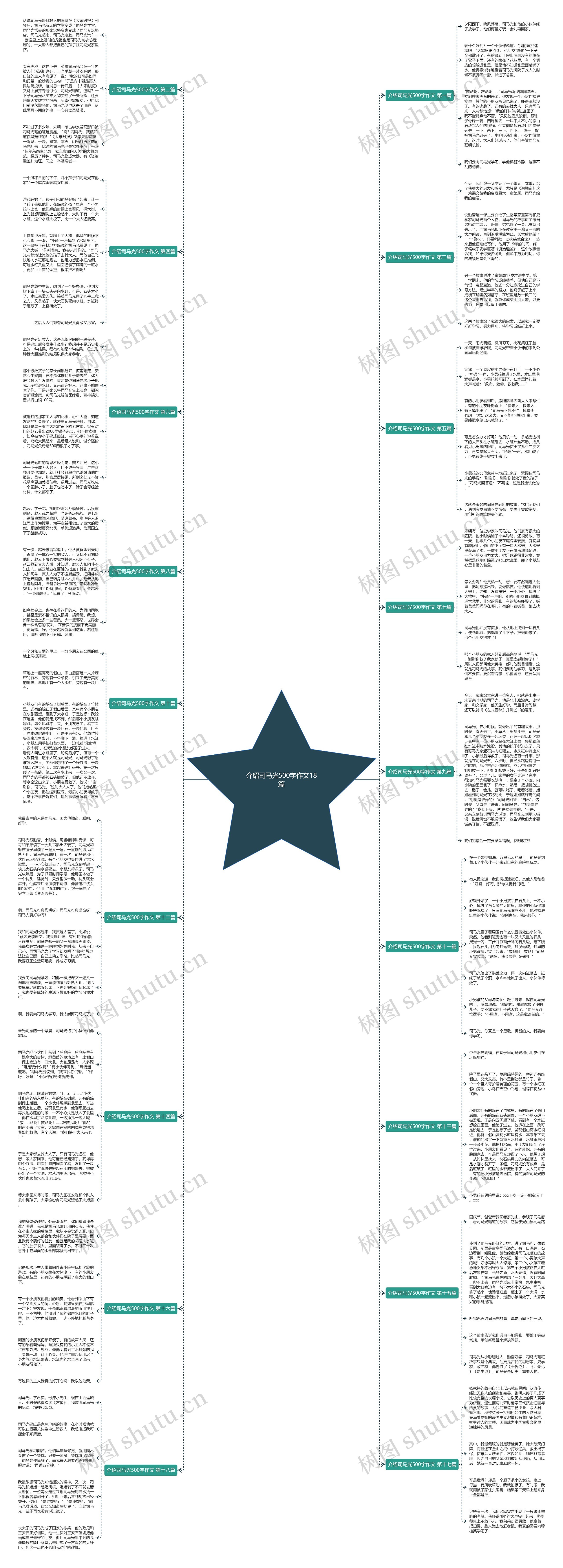 介绍司马光500字作文18篇思维导图
