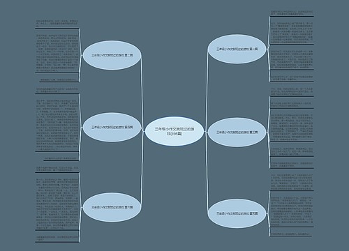 三年级小作文我玩过的游戏(共6篇)