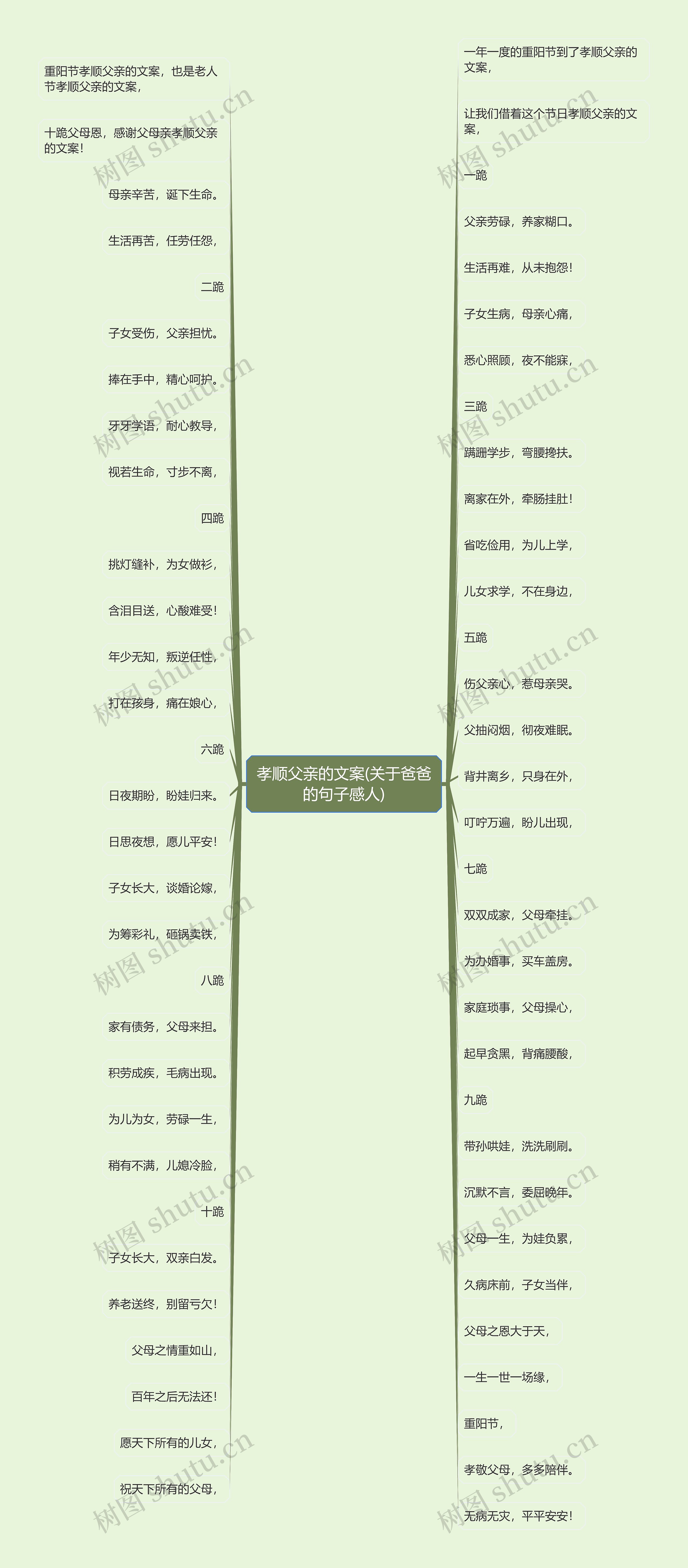 孝顺父亲的文案(关于爸爸的句子感人)思维导图