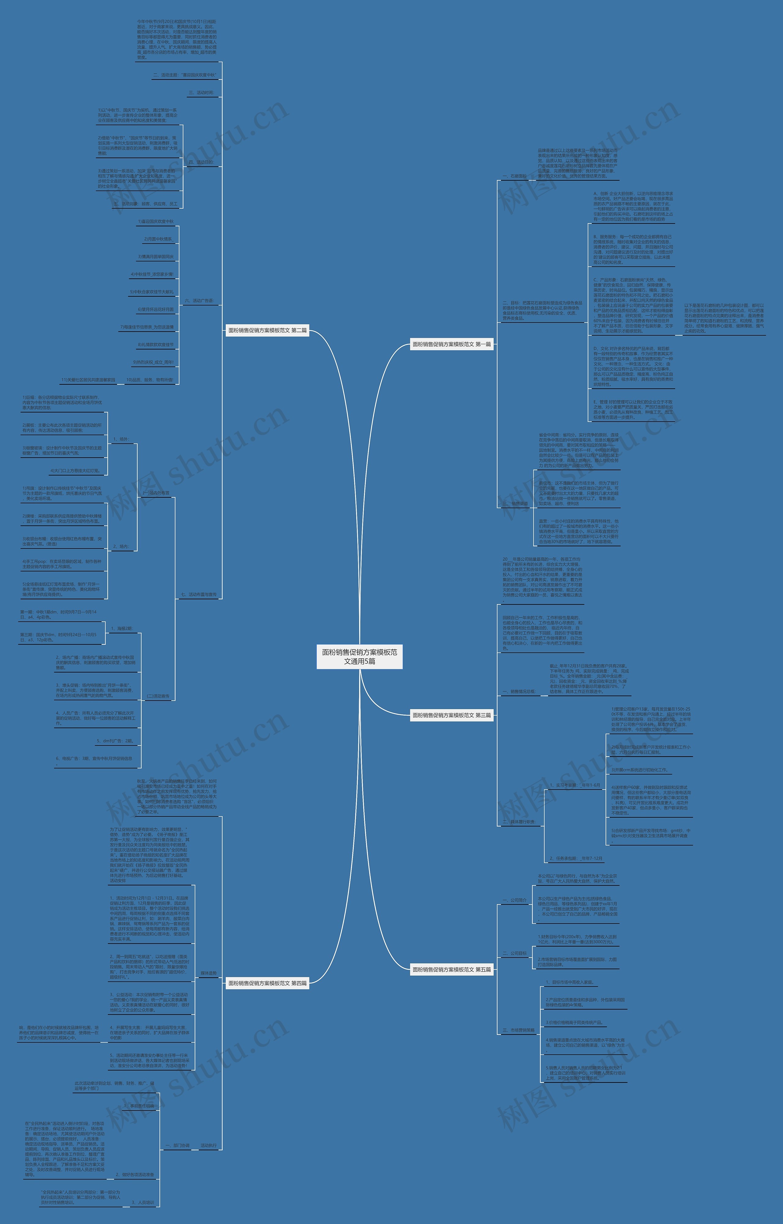 面粉销售促销方案范文通用5篇思维导图