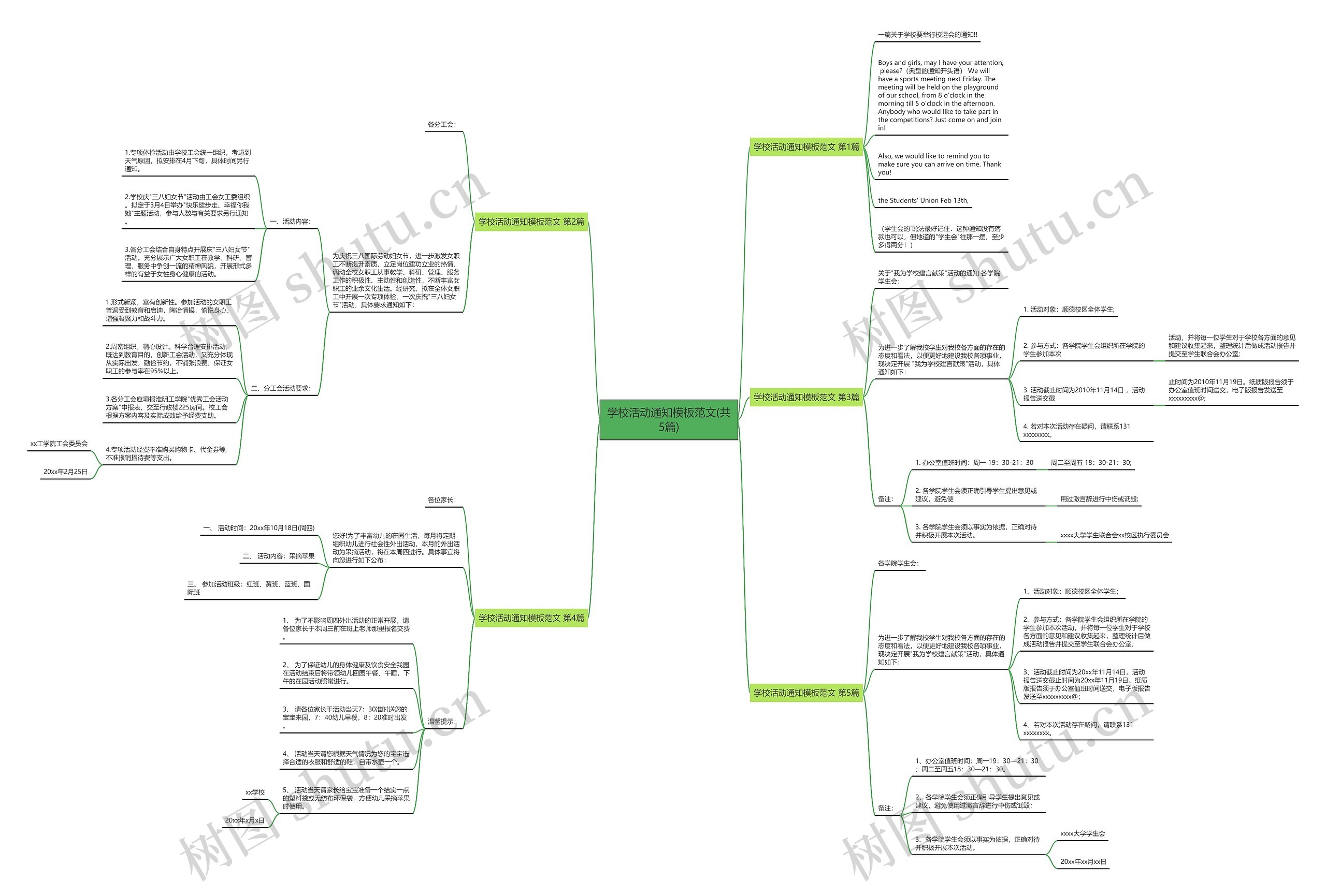 学校活动通知模板范文(共5篇) 学校活动通知模板范文(共5篇)