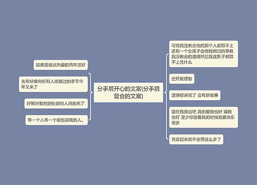 分手后开心的文案(分手后复合的文案)