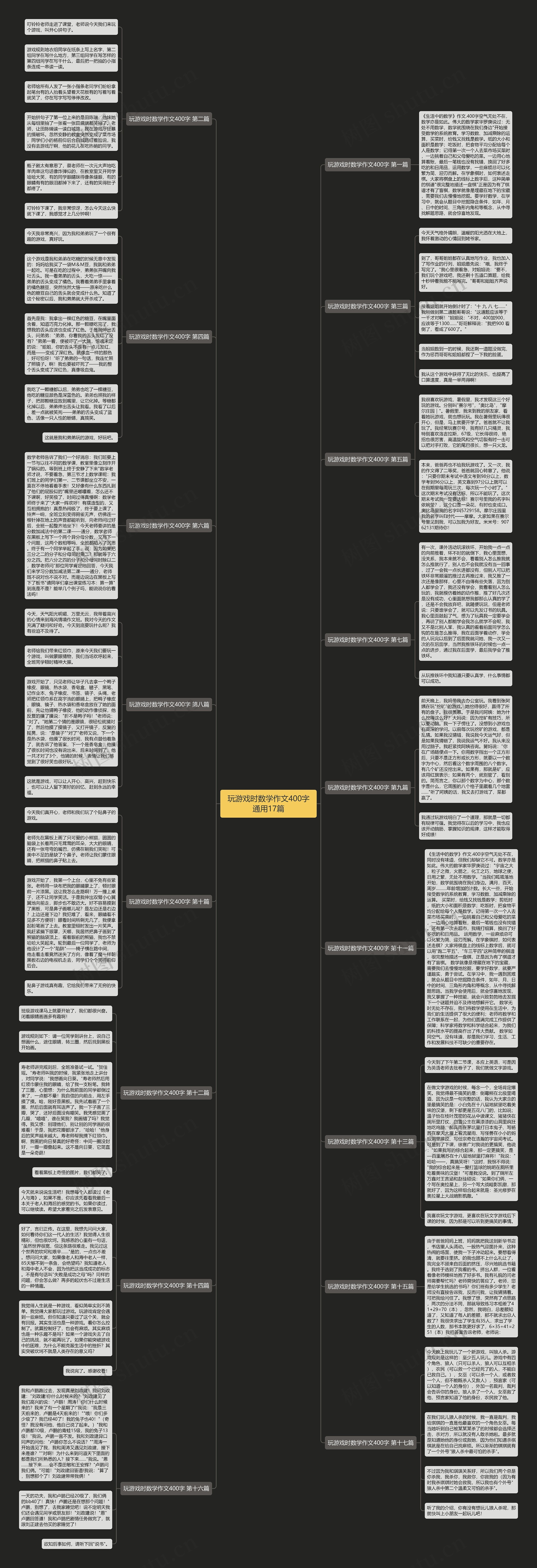 玩游戏时数学作文400字通用17篇 玩游戏时数学作文400字通用17篇