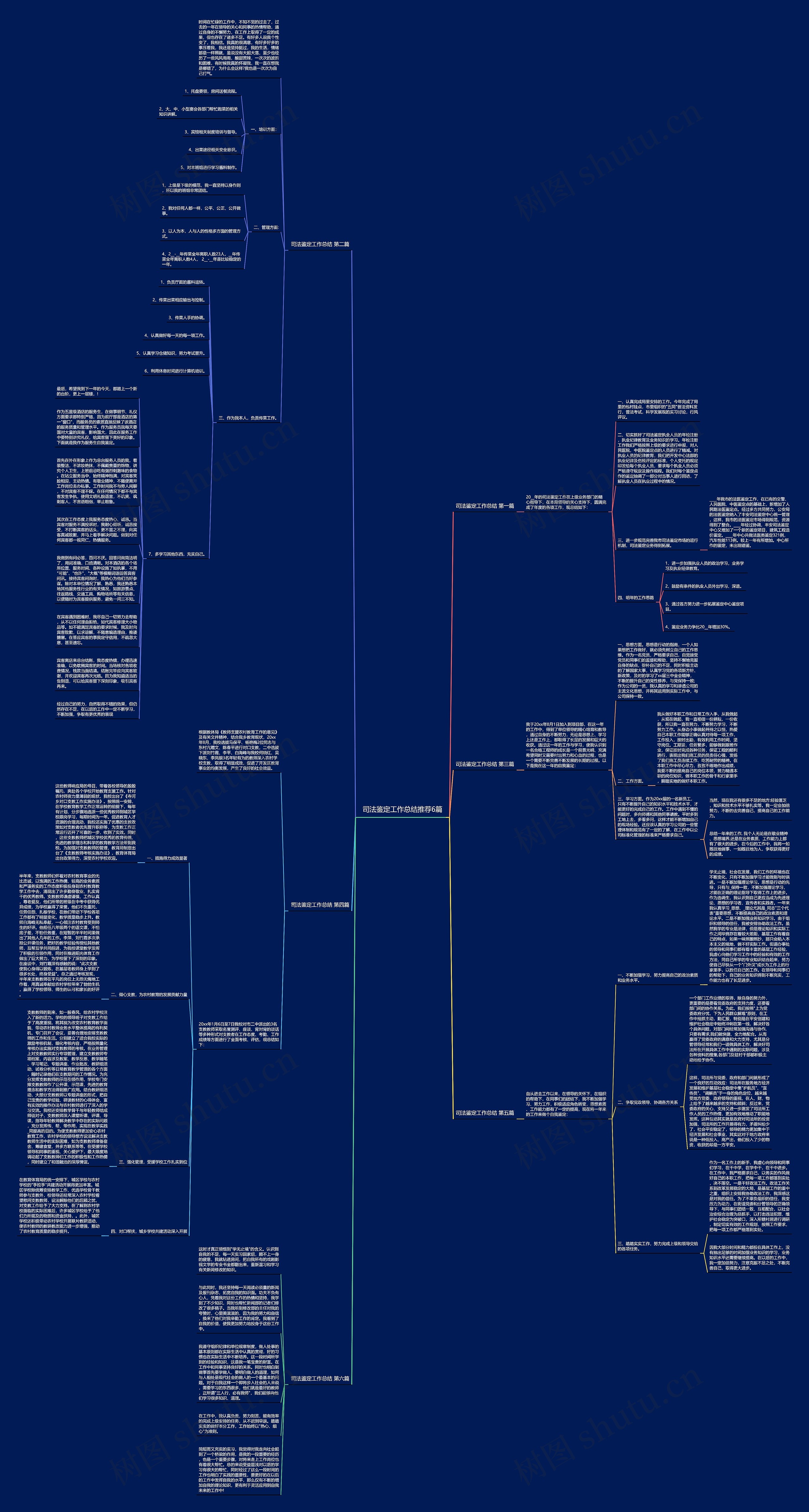 司法鉴定工作总结推荐6篇思维导图