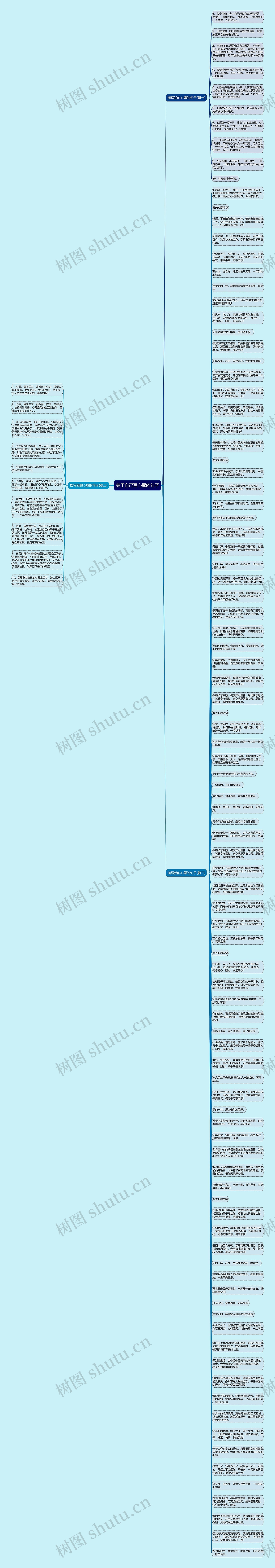 关于自己写心愿的句子思维导图