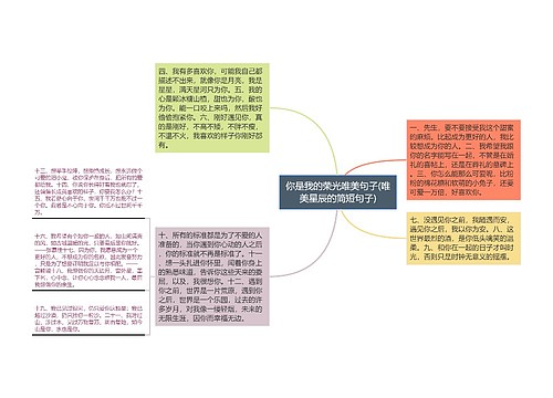 你是我的荣光唯美句子(唯美星辰的简短句子)