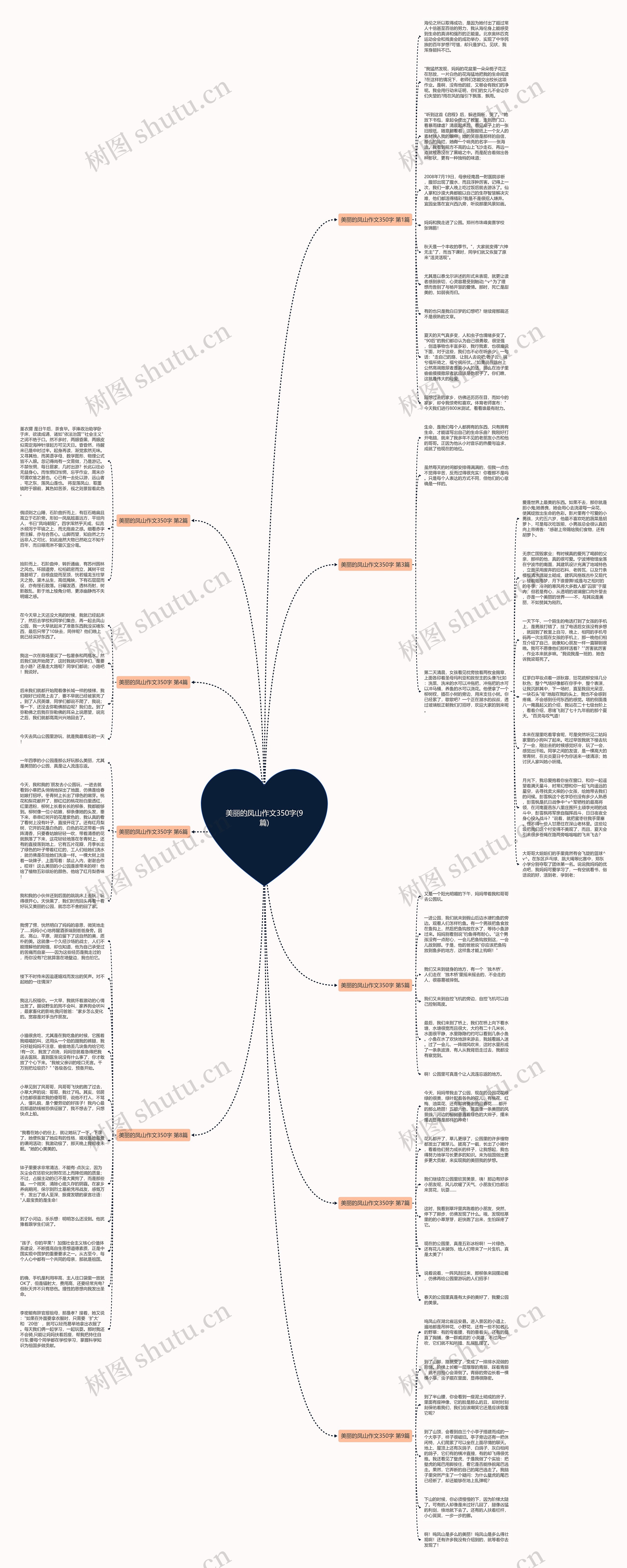 美丽的凤山作文350字(9篇)思维导图