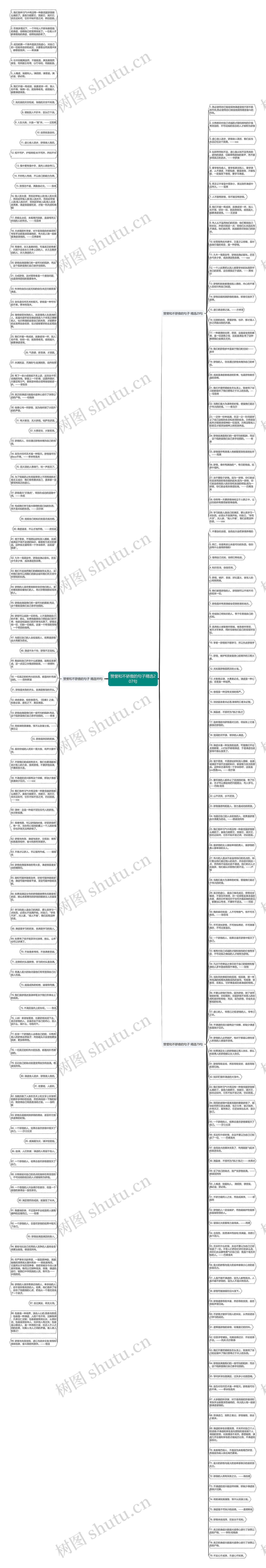 赞誉和不骄傲的句子精选207句思维导图