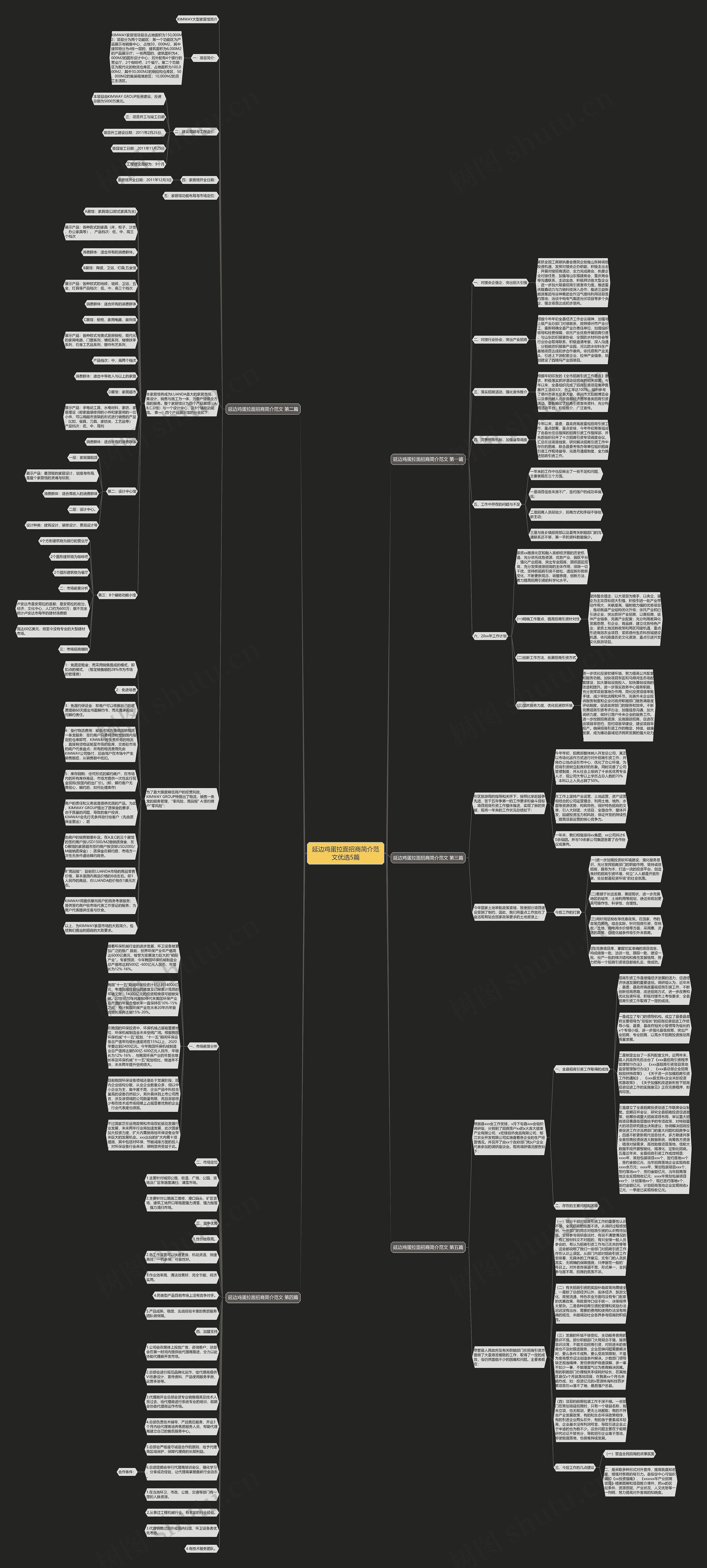 延边鸡蛋拉面招商简介范文优选5篇思维导图