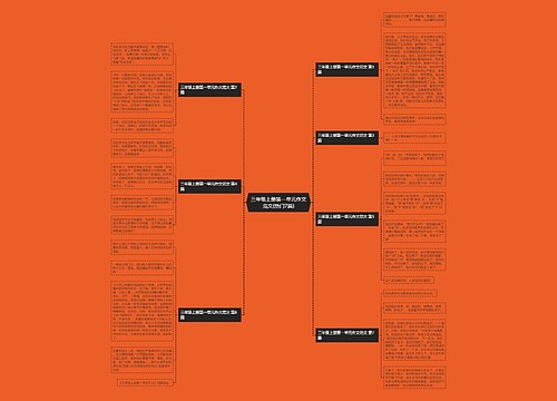 三年级上册第一单元作文范文(热门7篇) 三年级上册第一单元作文范文(热门7篇)