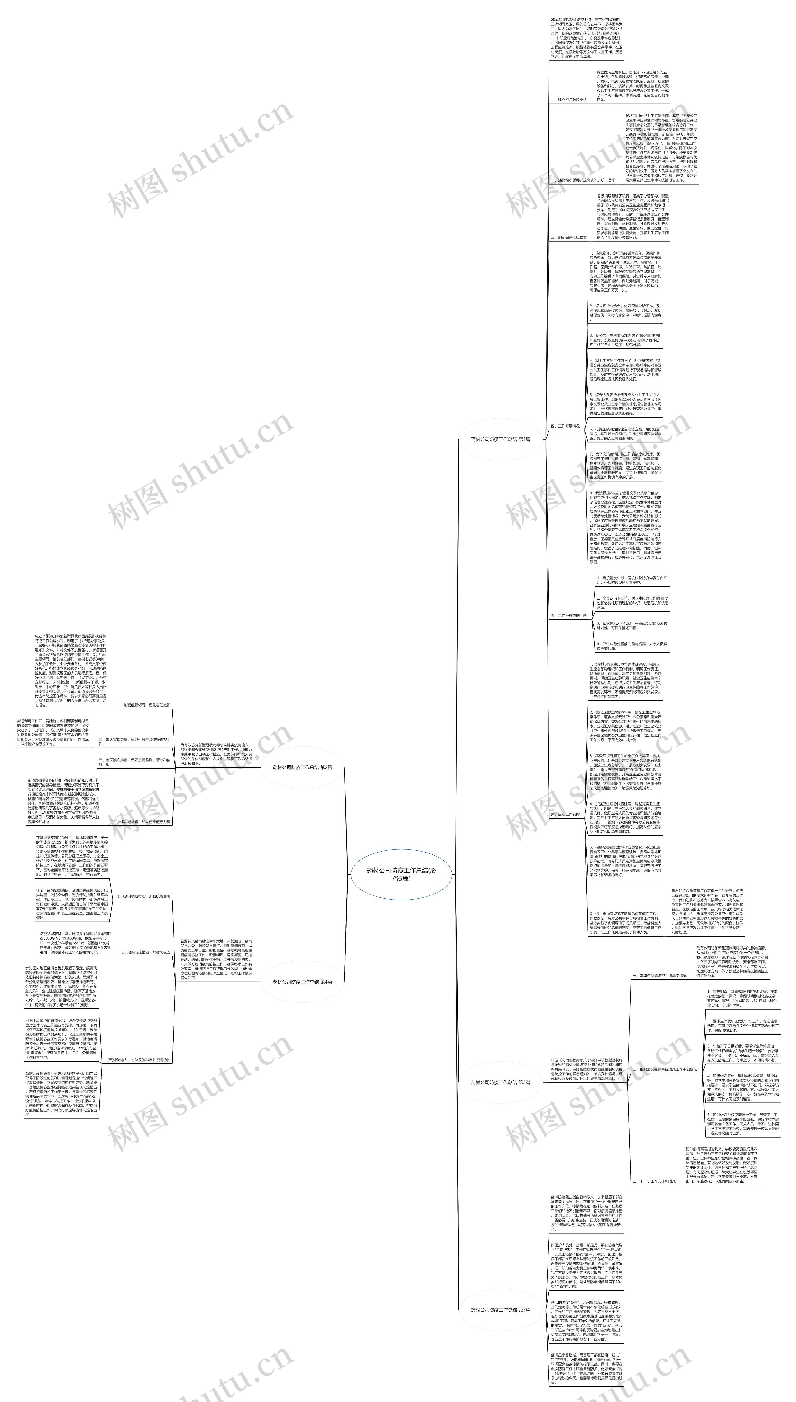 药材公司防疫工作总结(必备5篇)思维导图