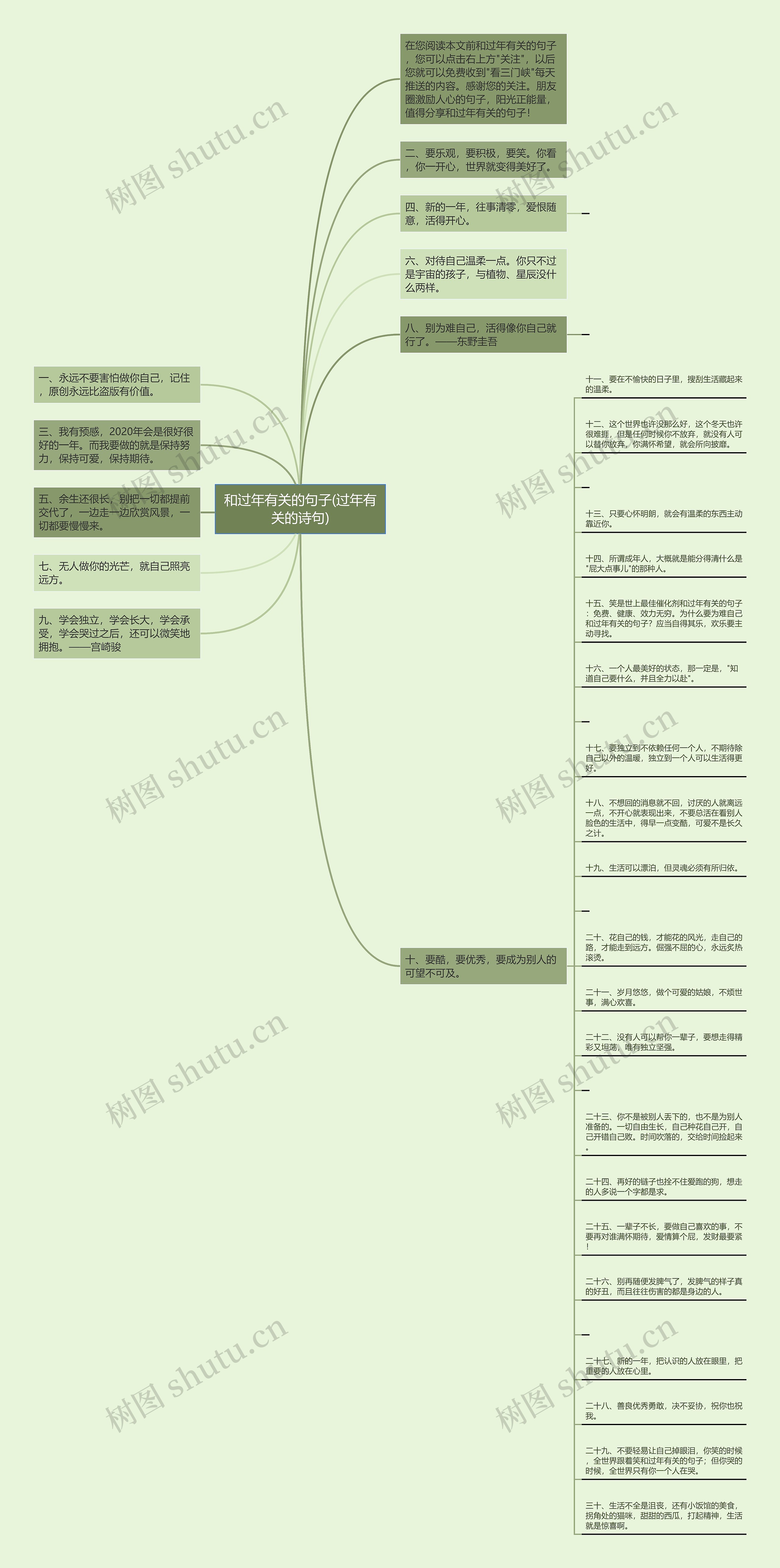 和过年有关的句子(过年有关的诗句)思维导图