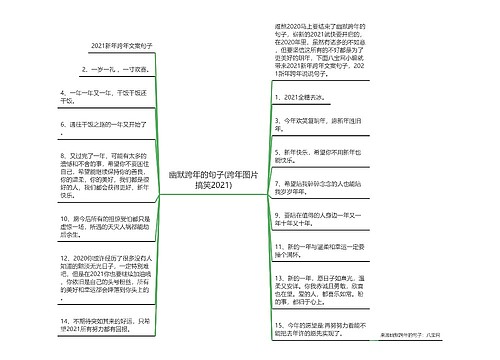 幽默跨年的句子(跨年图片搞笑2021)