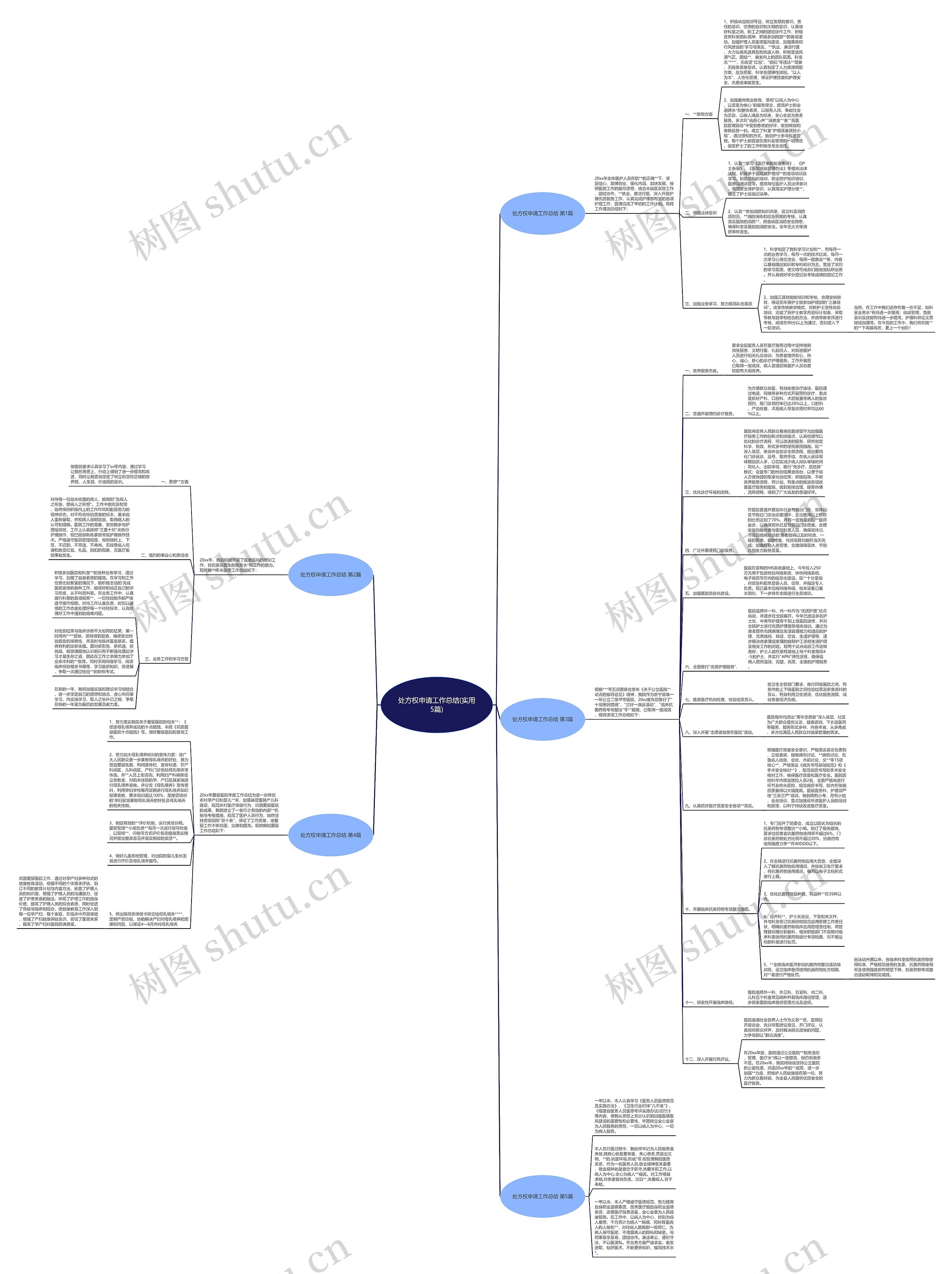处方权申请工作总结(实用5篇)思维导图