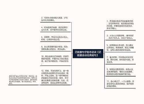 正能量句子励志语录【正能量语录经典短句】