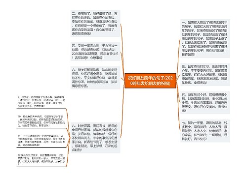 祝好朋友跨年的句子(2020跨年发给朋友的祝福)