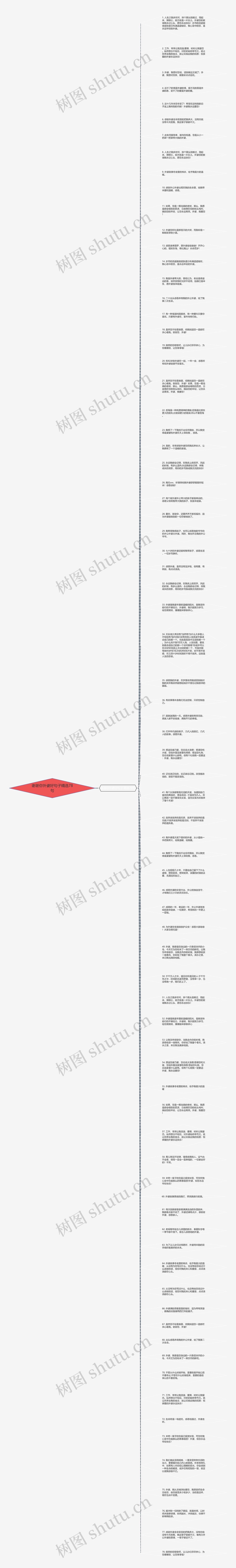 谢谢你外婆好句子精选78句思维导图
