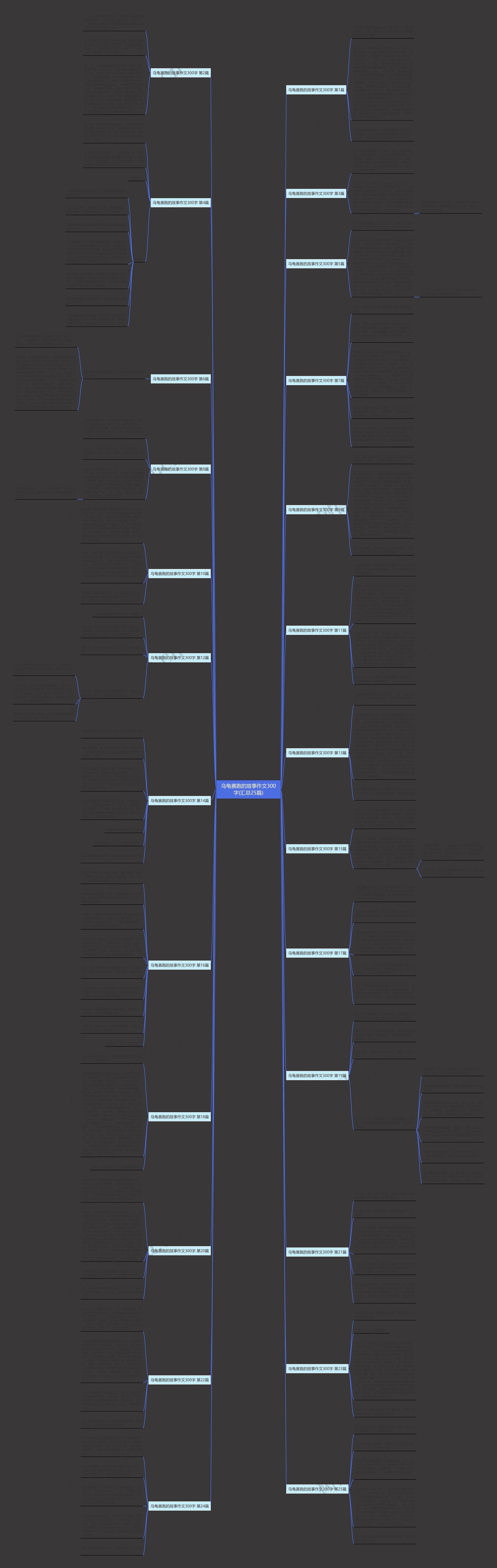 乌龟赛跑的故事作文300字(汇总25篇)思维导图