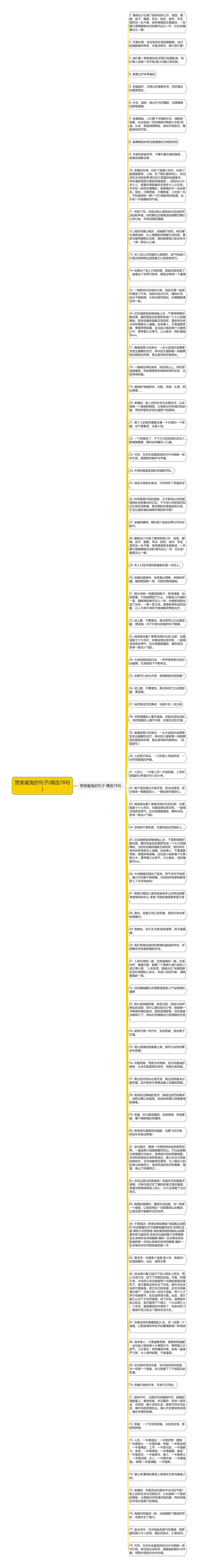 赞美魔鬼的句子(精选78句)思维导图